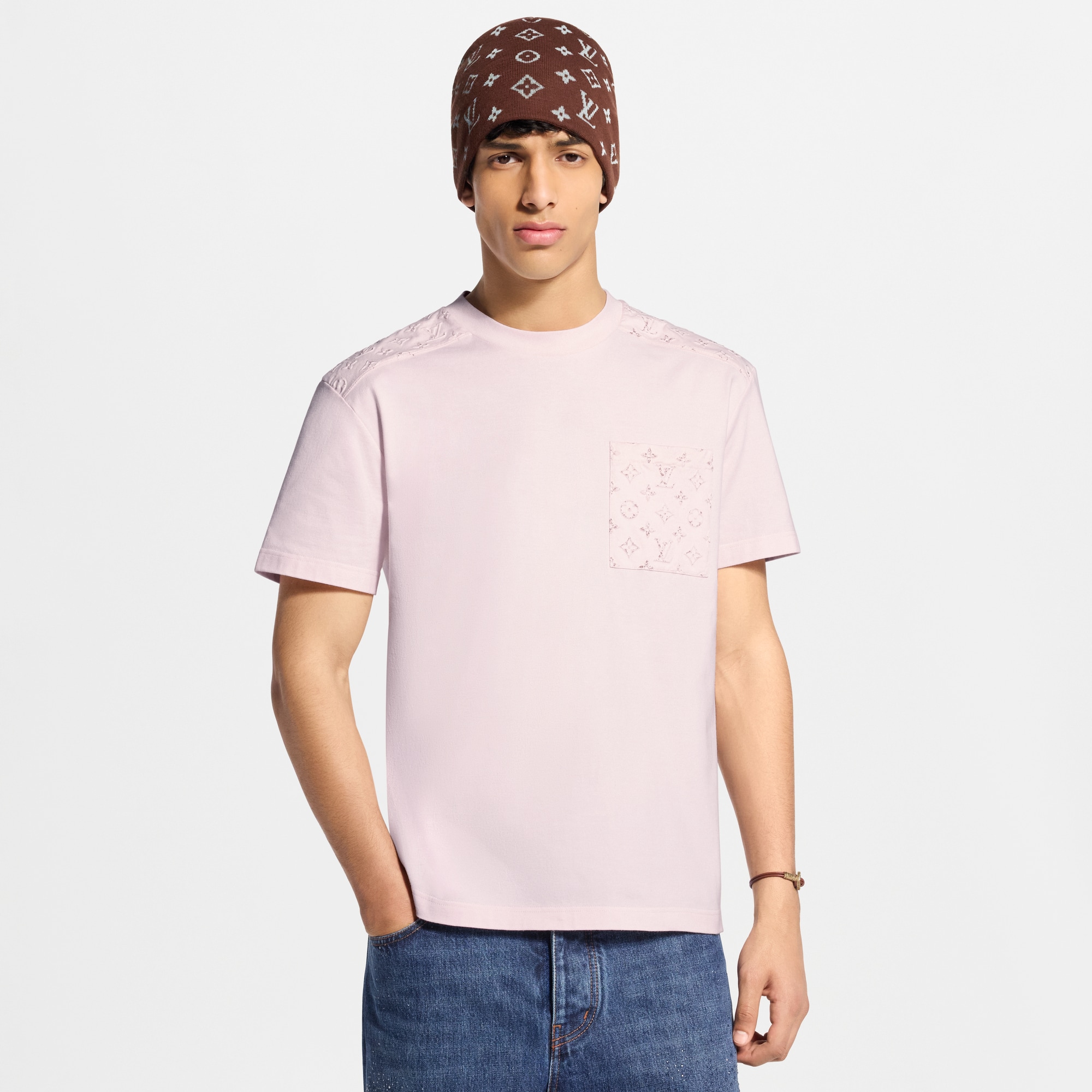 LOUIS VUITTON - ルイ・ヴィトン ショートスリーブ 1AFJG0 ユニセックス Tシャツ ショートスリーブ リフレクティブ シグネチャー Tシャツ ｜ルイ